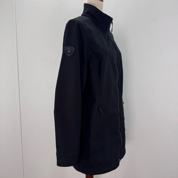 Roots73 Womens Large Black Oaklake Softshell Fleece Lining Jacket Outdoors Basic - Picture 3 of 11